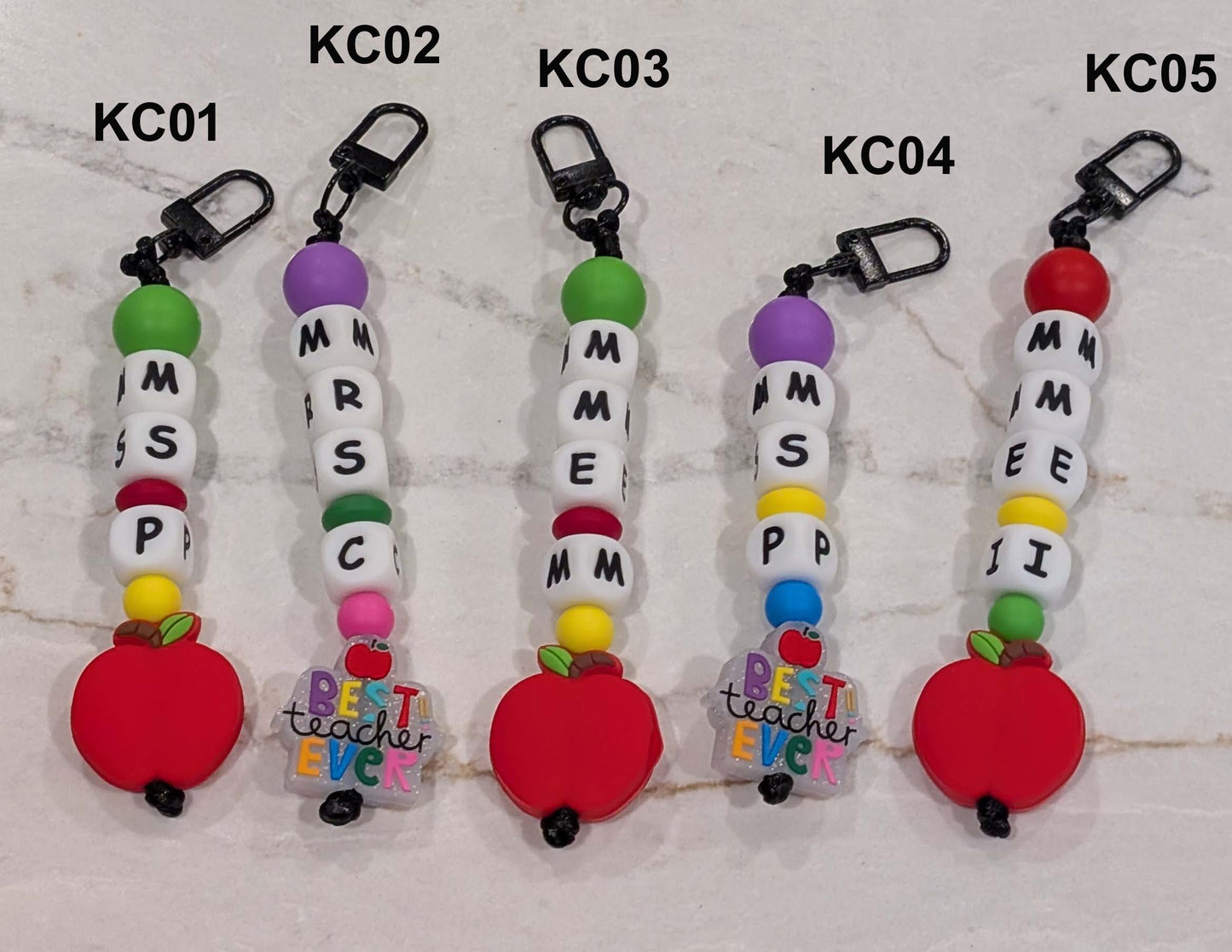Teacher Keychains 1-5