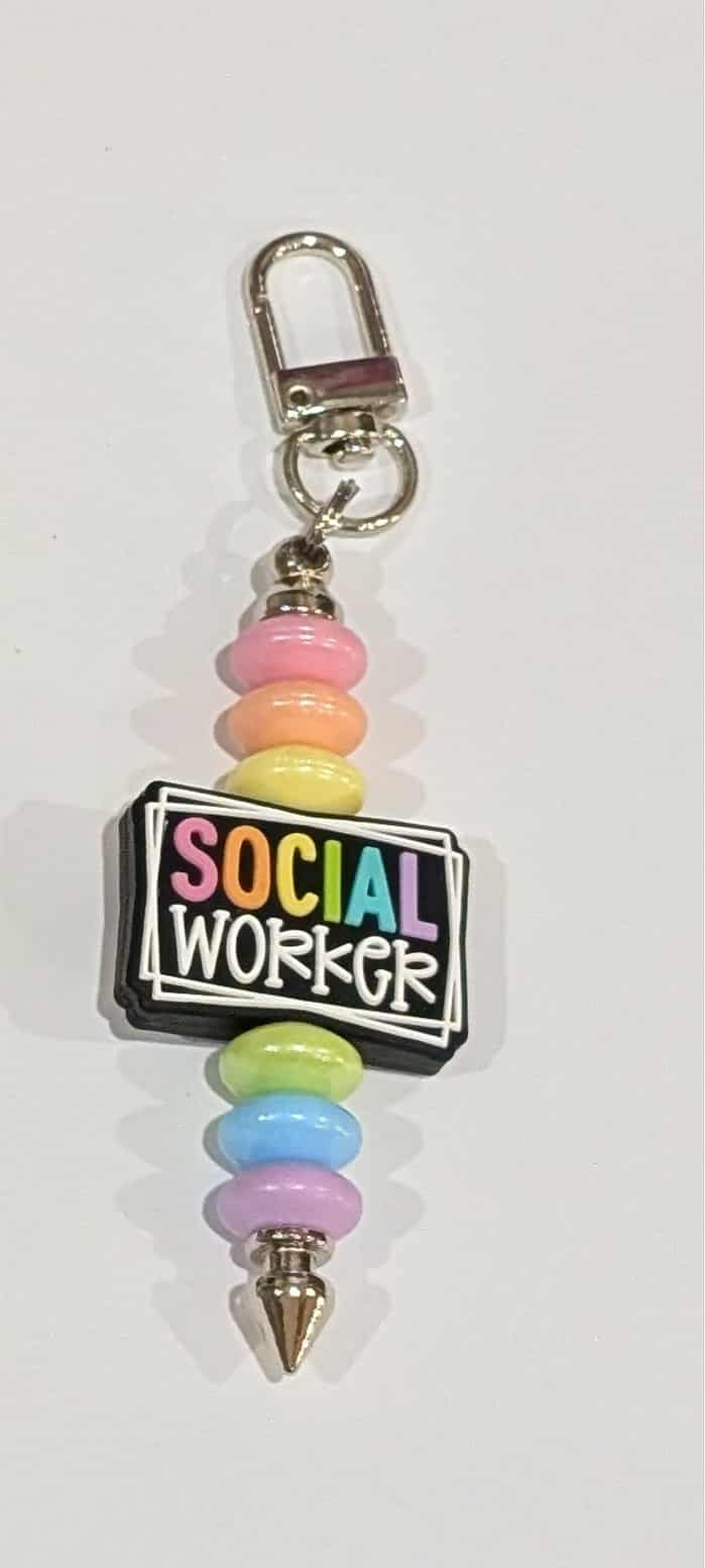 Social Worker Premium Keychain